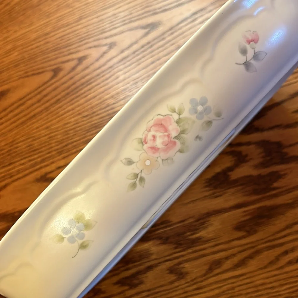 Vintage Pfaltzgraff Tea Rose Rectangular 2 Quart Casserole Dish